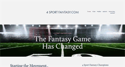 Desktop Screenshot of 4sportfantasy.com