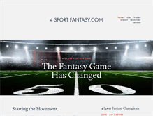 Tablet Screenshot of 4sportfantasy.com